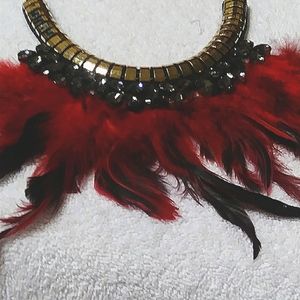 Feather Statement Necklace